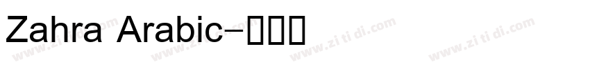 Zahra Arabic字体转换